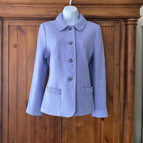 Talbots Jackets & Blazers - New Talbots Petite Wool lilac Jacket size 10P